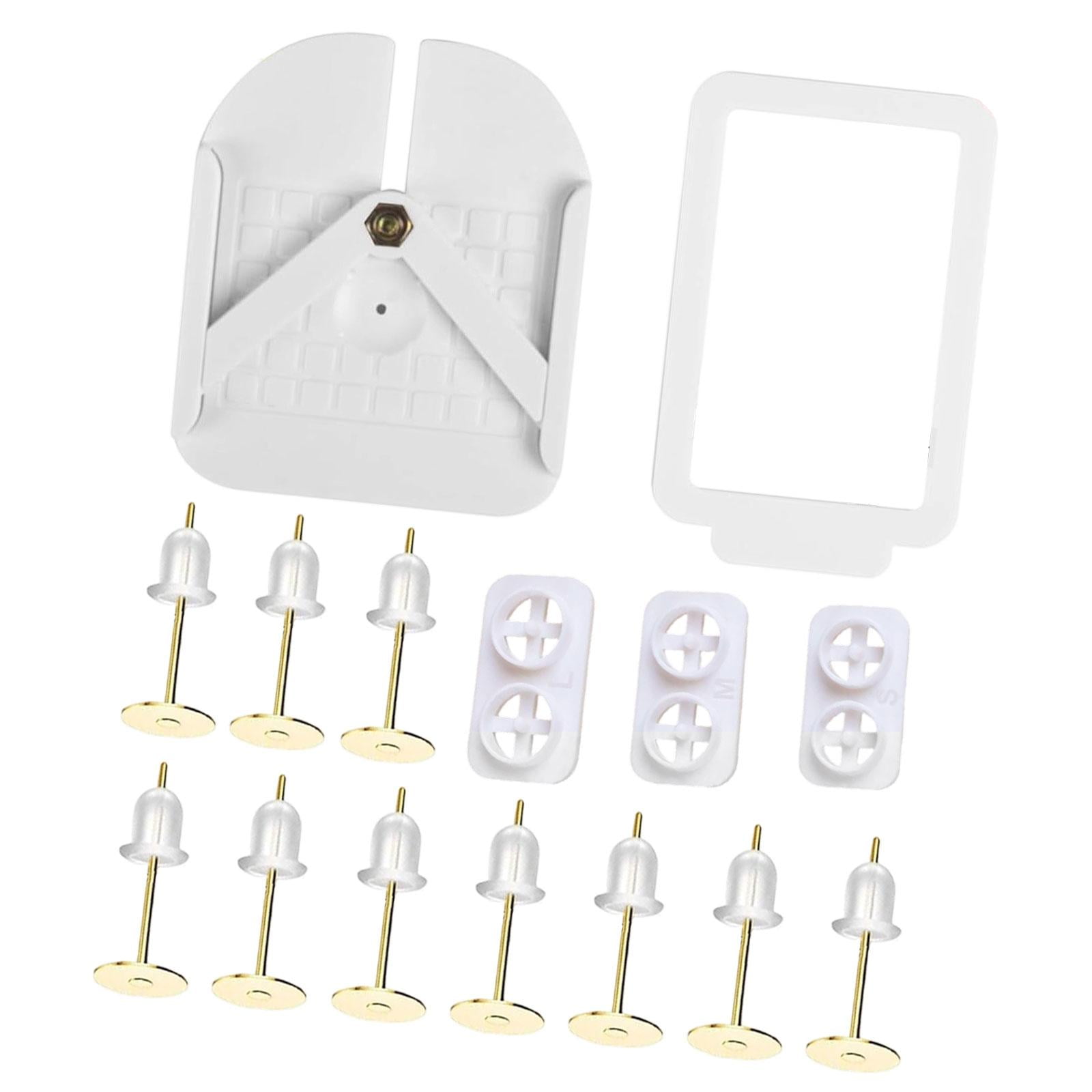 Earring Post Setter Polymer Clay Stud Positioning Tool Jewelry Making Supplies Portable for Craft Enthusiasts
