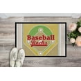 thumbnail image 2 of Carolines Treasures SB3077JMAT Baseball Rocks Indoor or Outdoor Mat, 2 of 4