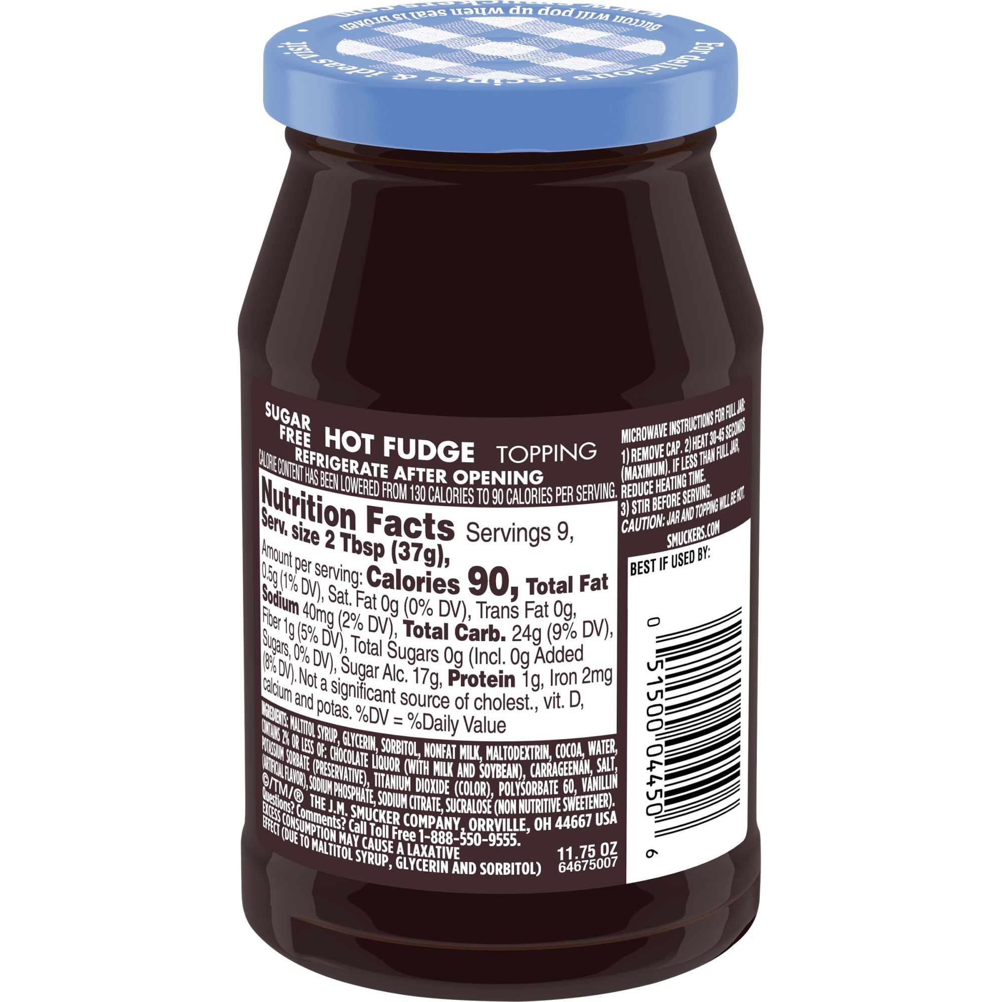 Smucker's Sugar Free Hot Fudge Topping, 11.75 Ounces - image 3 of 6