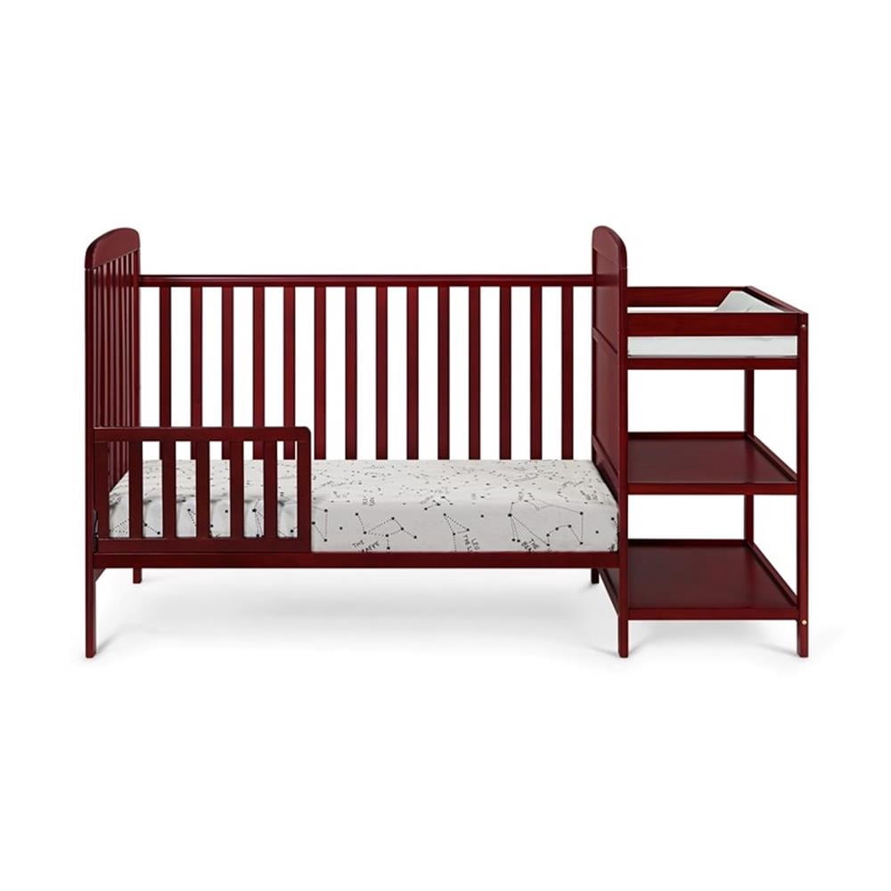 Suite Bebe Ramsey Toddler Guard Rail with Stabilizer Bar, Cherry Finish