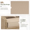 thumbnail image 3 of Pakunoda Outdoor Loveseat Cushion Set 46 x 26 Inch, Water Repellent, Fade Resistant, Patio Loveseat Replacement Cushions for Couch Bench and Swing, Sand, 3 of 5