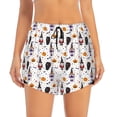 thumbnail image 4 of Lsque Halloween Gnome Printed Women's Running Shorts with Liner Pockets,Elastic Quick Dry Workout Athletic Gym Yoga Shorts,Womens High Waist Shorts-XX-Large, 4 of 9