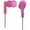Pink, variant on IQ Sound Poprockz Digital Stereo Earphones, IQ-106 (Purple)