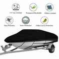 thumbnail image 4 of Waterproof Trailerable Runabout Boat Cover, Fit V-Hull Tri-Hull Fishing Ski Pro-Style Bass Boats Cover, 4 of 9