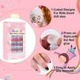 thumbnail image 3 of Lankey Fake Nails for Kids 120 Pcs Kids Press on Nails Girls Full Cover Short False Fingernails Kids Nail Art Decoration, 3 of 6