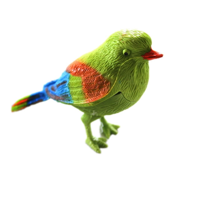 Juguete para niños JM Pájaro con Control de voz y sonido de simulación Azul