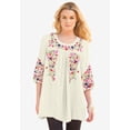 thumbnail image 2 of Roaman's Women's Plus Size Boho Floral Tunic, 2 of 5