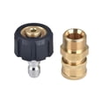 thumbnail image 1 of Eigraketly Paquete de 2 conectores de conexión rápida para adaptador de de coche M22 a 1/4 pulgadas Herramientas eléctricas Eigraketly TO008692-00B, 1 of 6