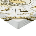 thumbnail image 2 of Ambesonne Astrology Fitted Sheet, Horoscope Positions, Queen Size, Yellow Beige, 2 of 3