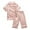 Pink, variant on KYAIGUO Kids Girls Boys Pajama Set Satin Silky Baby Cute Summer Short-Sleeved Long Pants Sleepwear Jammies Outfit for 1-10 Years