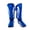 Blue, variant on BIMZUC Martial Arts Shin Guards PU Leather Leg Foot Protector Thicken Pads for Kickboxing MMA Training - Black, M (130-160cm / 51-63 inches)