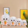 thumbnail image 3 of 30CM Eat Carrot Rabbit Plush Toy Cute Carrot Embroidery Big Eyes Sleep To Accompany The Small White Rabbit Doll Festival Gifts, 3 of 4