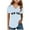 Blue, variant on Graphic Print Short Sleeve Tee Shirt For Teen Girls Youth Casual Comfortable Top Short Sleeve Shirt for Girls Tees Kids Tshirts Clothes Summer Tops T-Shirt