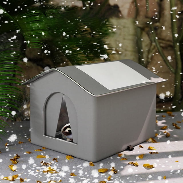 Refugio para Gatos Callejeros Fernando Casa Muebles Resistentes Intemperie Cálidos Invierno Lavables