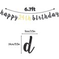 thumbnail image 1 of LINGTEER Happy 24th Birthday Party Decorations,24th Birthday Glitter Garland Banner - Chee LINGTEER LINGTEER, 1 of 2