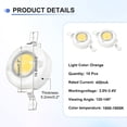 thumbnail image 2 of Uxcell Chip LED de alta potencia, emisor de diodo, componentes de lámpara, perlas de 3W en blanco cálido, 2 of 7