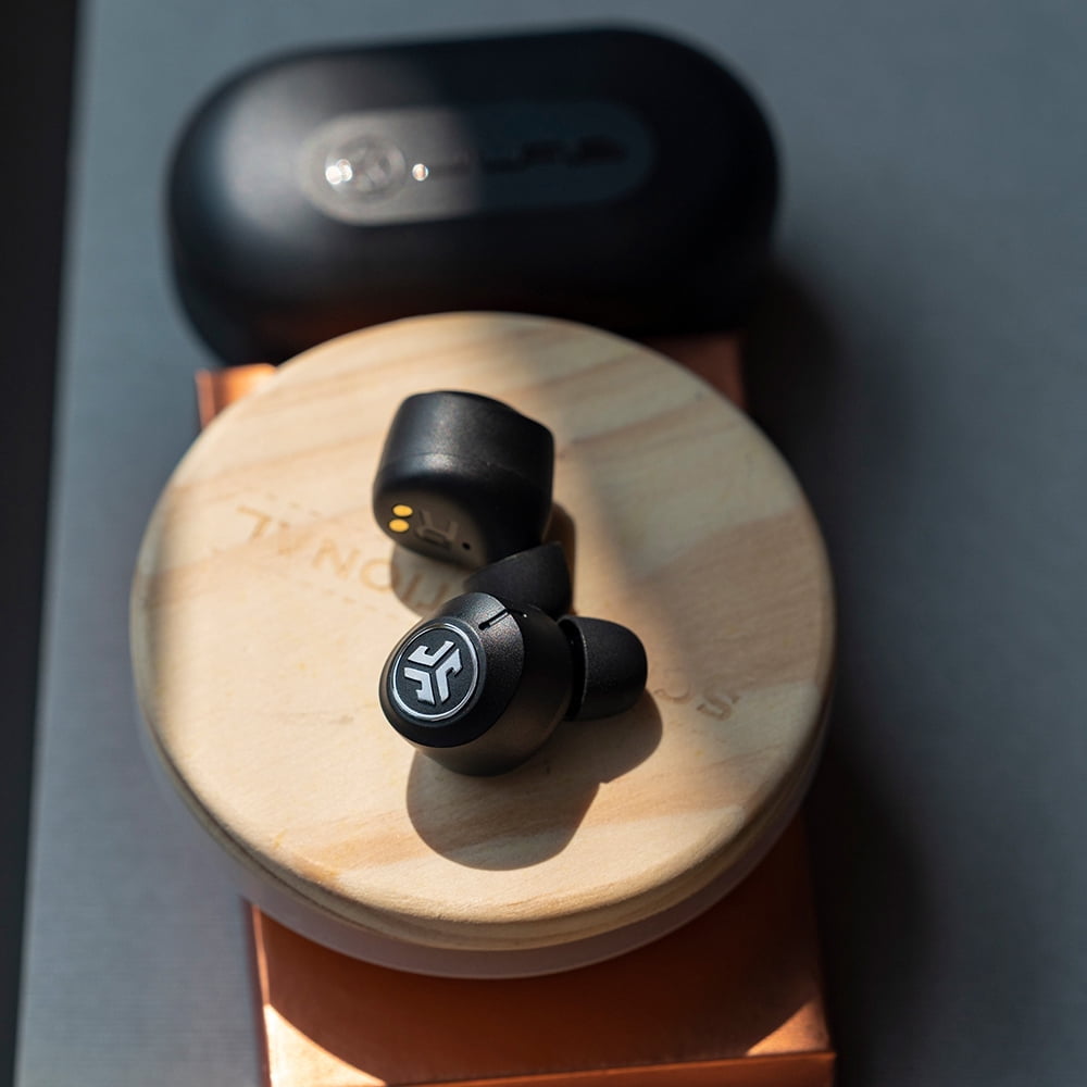 JLab Audio JBuds Air ANC True Wireless Bluetooth Earbuds | Black | Active Noise Canceling | Low Latency Movie Mode | Dual Connect | IP55 Sweat Resistance | Custom 3 EQ Sound Settings