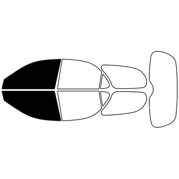 Rvinyl Window Tint Kit Compatible with Hyundai Elantra 1996-2000 (Wagon) - Front Precut Kit - 5%