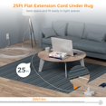 thumbnail image 2 of Cable de extensión TESSAN de 25 pies con 8 salidas y 3 puertos USB, protector contra sobretensiones, 2 of 7