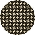 thumbnail image 1 of Ahgly Company Indoor Round Patterned Bullet Shell Brown Area Rugs, 4' Round, 1 of 1