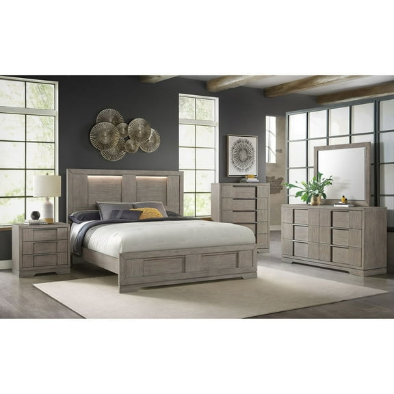 Picket House Furnishings Argo 5-Drawer Chest in Grey