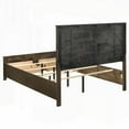 thumbnail image 3 of Queen Size Asian Hardwood Storage Bed with Rustic Golden Brown Finish for Bedroom, 3 of 6