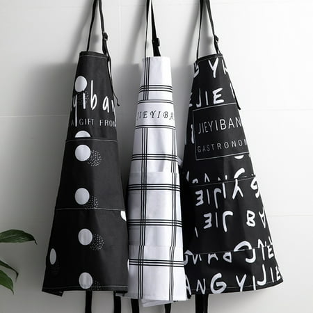 

SPRING PARK Adjustable Bib Apron Waterdrop Resistant Cooking Kitchen Aprons for Women Men Chef