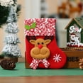 thumbnail image 2 of Zmeidao Christmas Socks, Xmas Socks with Santa Claus Snowman Reindeer Bear for Stairs Fireplace Hanging Xmas Home Decor, Candy Pouch Bag Ornaments, 2 of 2