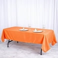 thumbnail image 3 of BalsaCircle 6 Pieces 60" x 102" Orange Rectangle Polyester Tablecloths Table Cover Linens, 3 of 7