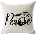 thumbnail image 1 of Peace with Christmas Nativity Scene Throw Pillowcases Pillow Covers for Couch Sofa Invisible Zipper Removable Christmas Decoratives Double Side Color:Peace with Christmas Nativity Scene, 1 of 1