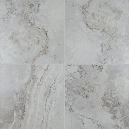 Napa Gray 13 in. x 13 in. Glazed Ceramic Floor and Wall Tile (12.9 sq. ft. / case)