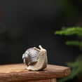 thumbnail image 3 of Deyuer Snail Bonsai Figurine Innovative Compact Creative Vivid Wide Application Gift Ceramics Small Snail Bonsai Ornaments for Flower Pot,C, 3 of 7