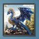 thumbnail image 3 of Pintura de diamante 5D Wdftyju Dragón profundo 30x30cm Azul, 3 of 9