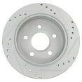 thumbnail image 3 of TRQ Rear Performance Brake Rotor Drilled Slotted Pair Set for Alero / Century / Grand Am / Grand Prix / Impala / Intrigue / Montana / Monte Carlo / Regal / Trans Sport / Venture, 3 of 5