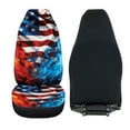 thumbnail image 4 of Binienty Flaming Flag Car Seat Covers, 2 Pcs Automotive Front Seat Cover Pad Universal Elastic Vehicle Seats Cushion Mat Car Interior Protection Accessories for Women Men, 4 of 7