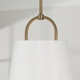 thumbnail image 7 of 1 Light Pendant In Minimalist Style-21 Inches Tall And 16 Inches Wide-Aged Brass Finish    -Traditional Installation Capital Lighting 349412Ad, 7 of 7