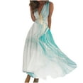 thumbnail image 2 of Titcea Summer Dresses for Women 2026 Deep V Neck Sleeveless Wrapped Chest Flowy Maxi Dresses Fashion Printed Casual Elegant Dresses, Gifts for Mom/Her, 2 of 3