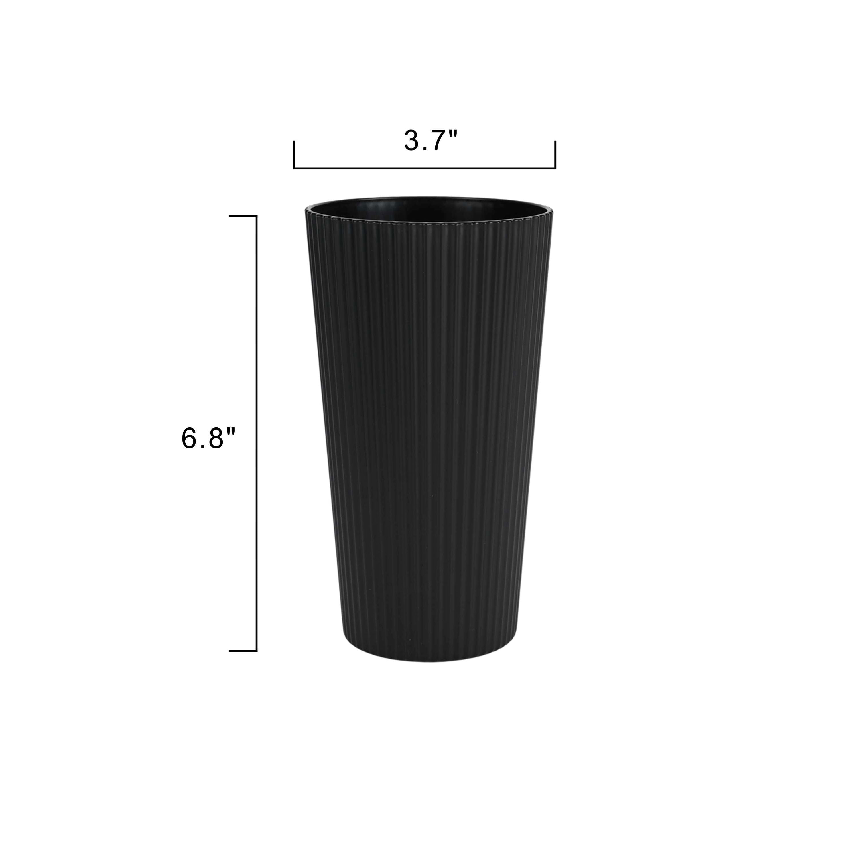 Mainstays - Black Eco-Friendly Recycled Plastic Beverage Tumbler, 26-Ounce