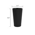 thumbnail image 7 of Mainstays - Black Eco-Friendly Recycled Plastic Beverage Tumbler, 26-Ounce, 7 of 7