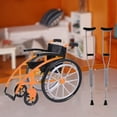 thumbnail image 4 of BELOVING Crutchs Wheelchair Models Experiment Stem Projects Toy Doll House Accessories Orange, 4 of 8