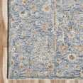 thumbnail image 5 of LR Home Viane Blythe Blue/Taupe Vintage Floral Wool Area Rug, 7'9" x 9'9", 5 of 8