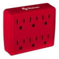 thumbnail image 1 of Adaptador Steren 6 Entradas WMS-1218 Rojo, 1 of 3