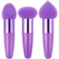 thumbnail image 1 of HLONK 3 Pcs Makeup Sponges Foundation Blender Sponges with Handle Beauty Cosmetics Puffs Make-up Sponge, 1 of 9