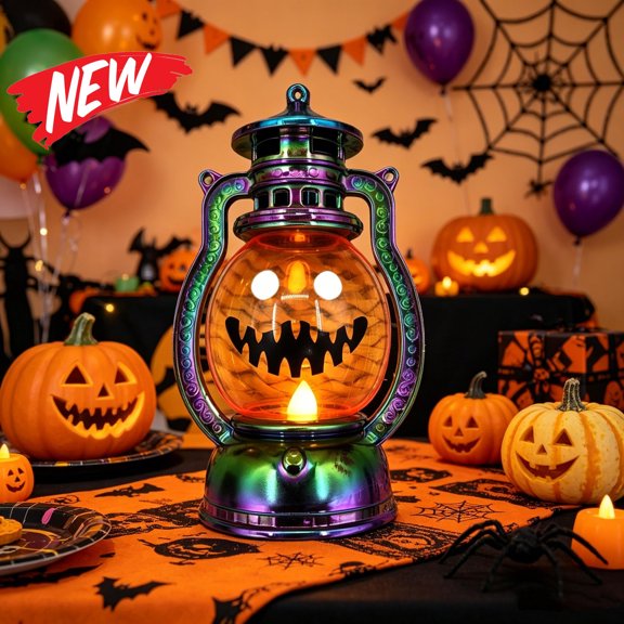 Halloween Decorations Savings, Halloween Night Light Pumpkin Light Decor, Seasonal Table Decor LED Lighting, Halloween Decorations Indoor Spooky Prop, Plastic Battery LED Light