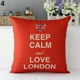 thumbnail image 5 of Walbest London Characters Flag Bus Linen Cushion Throw Pillow Cover Case Pillowcase, 5 of 7