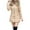 Khaki, variant on Women's Long Insulated Quilted Puffer Coat With Hood Thermal Warm Parka Style Winter Jacket L Size Black