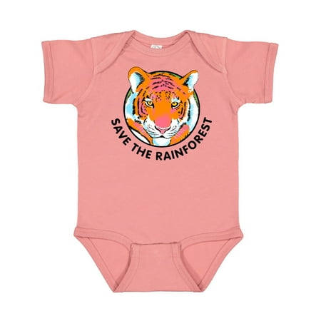

Inktastic Save the Rainforest Tiger Illustration Gift Baby Boy or Baby Girl Bodysuit