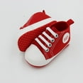 thumbnail image 3 of Infant Baby Girls Boys Canvas Shoes Soft Sole Toddler Slip On Newborn Crib Moccasins Casual Sneaker First Walkers Skate Shoe, 3 of 8