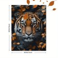 thumbnail image 3 of Qisvanset 12x16 Inch Jungle Tiger Floral Canvas Wall Art, Vibrant Wild Animal Exotic Nature Home Wall Decor, 3 of 8