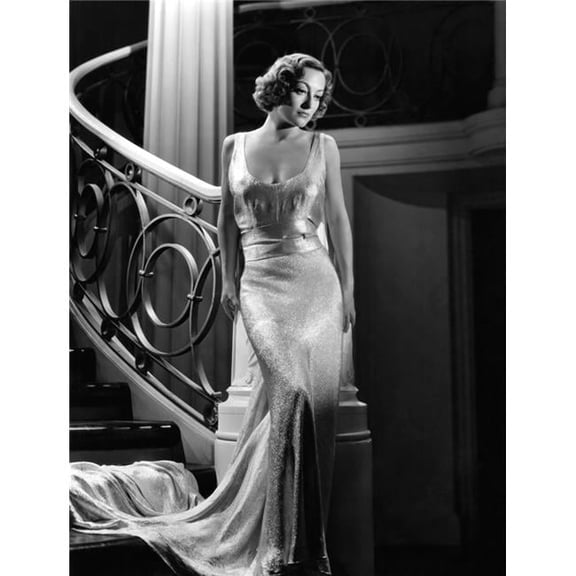 Everett Collection  I Live My Life Joan Crawford Wearing Evening Gown Designed by Adrian 1935 Photo Print - 16 x 20 - Large